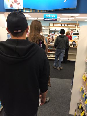 Massive line @ CVS Washington st Weymouth