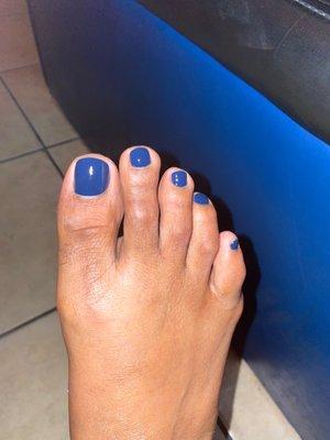 Pedicure blue