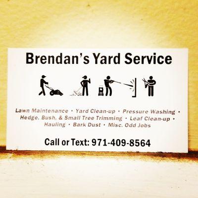 Brendan's Yard Service