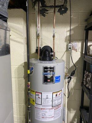 Power Vent Water Heater Installation