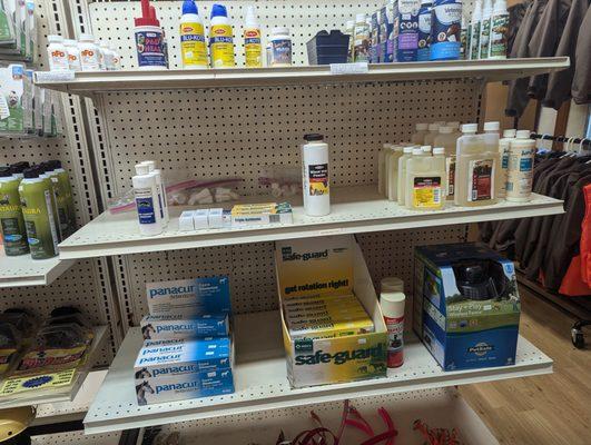 Dewormer and medications to keep your canine healthy inside and out.