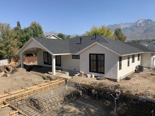 Another quality job by Christensen Construction Group.
 Full remodel in Sandy, Utah.
 All new windows and new stucco resurfacing.