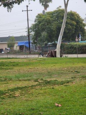 Typical scene in Magnolia Park homeless encampment