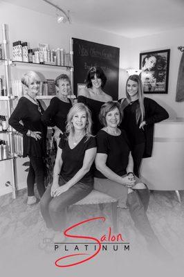 The staff at Salon Platinum.