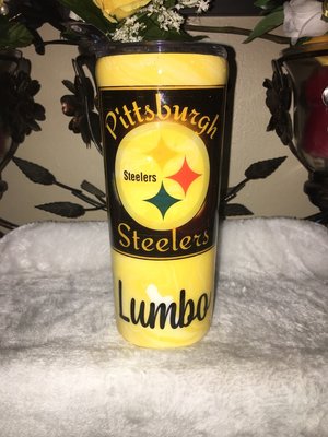 Male 20oz Steelers tumbler