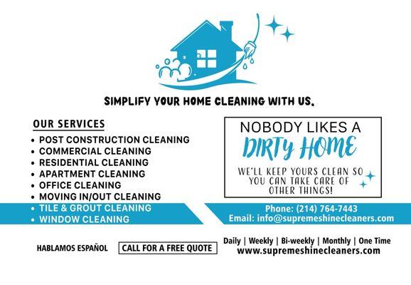 Our services.