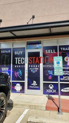 TechStation store front. Visit us with your repair needs