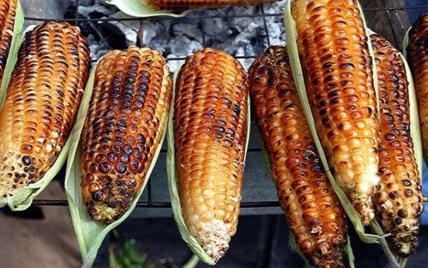 Don Martin's roasted corn is the best corn I've ever had. They're perfectly roasted and so delicious with some chile & limón.