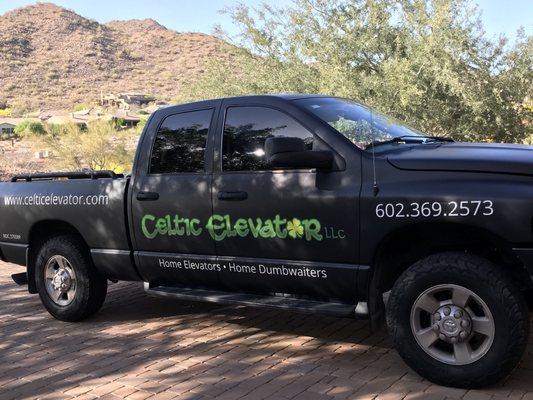 Celtic Elevator's truck - always clean