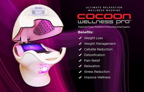 This machine is Amazing! Infrared, aromatherapy, vibration massage, salt stone therapy.