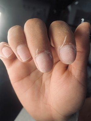 Russian manicure, clean cuticles, manicure