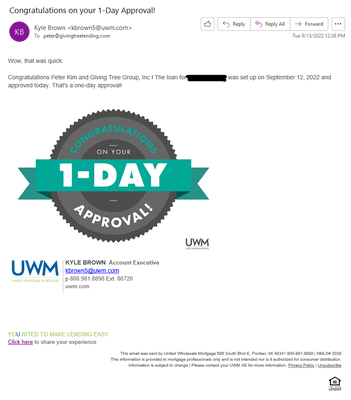 1st Purchase Loan Approval with $715k Conforming Loan Limit!