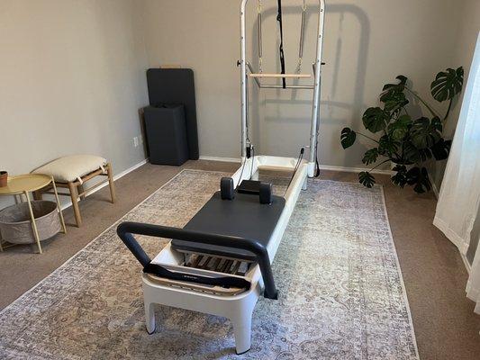 In home Pilates Reformer studio. Sessions are private only, your first visit is complimentary