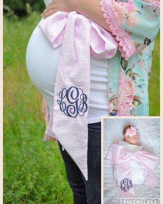 Great selection of monogrammed baby gifts