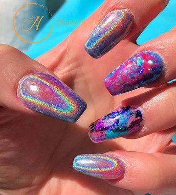 HoloChrome Nail Art