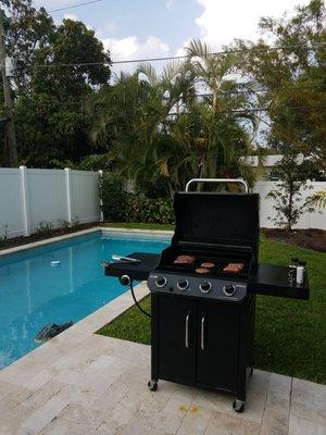 Needed to get in a little grilling and swimming!