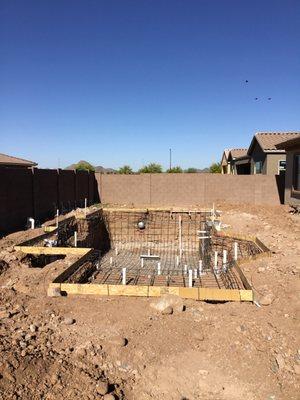 Getting another pool started before the summer hits.