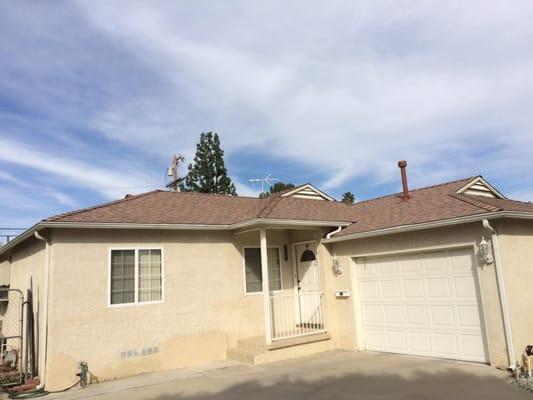 Another tear down and re roof with Solar Reflective composition shingles in Reseda,Ca