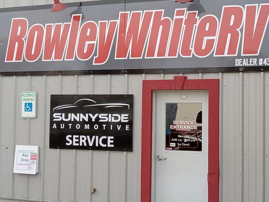 Remember our service center is located inside the Rowley White RV building!