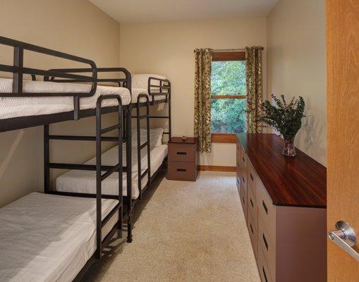 One of five bedrooms in Rouse Cottage