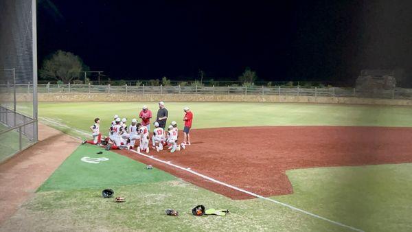 Field at night