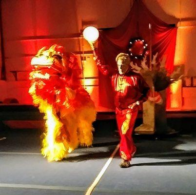 Holiday Lion Dance performance