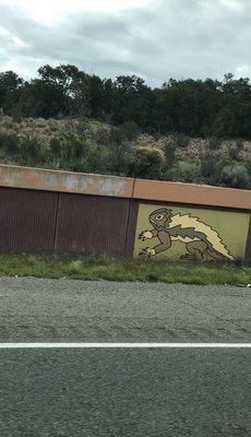 Paintings on the highway walls