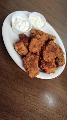 Friday Dinner Speical: Hand Breaded Pan Fried Oysters!