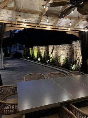 Outdoor patio lighting