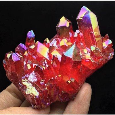 Ruby Red Angel Quartz Cluster