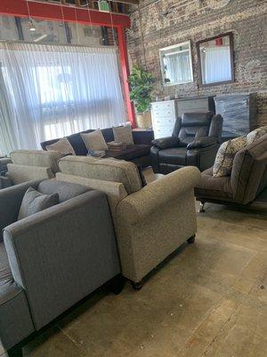 Sofa, recliner, chair and futon