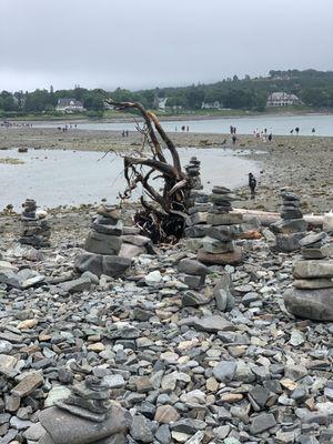 Sand bar path at low tide