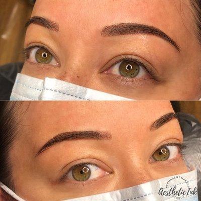 Microblading and shading