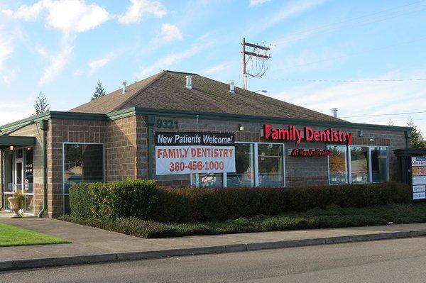 The front of our offices.  We are right next to a gas station on an intersection right before you go over the hill towards th...