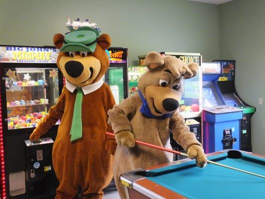 Where's Yogi Bear & Boo Boo?  In the Gameroom of course!