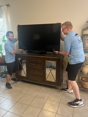 We will disconnect and deliver your TVs and other delicate items without a hitch.