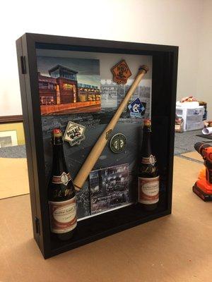 Fun Kansas City shadowbox display case!