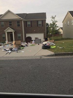 This is what they do to renters who can't pay. They evict them and throw all their belongings on the front lawn.