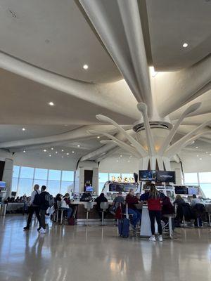 Restaurant in the center of the terminal