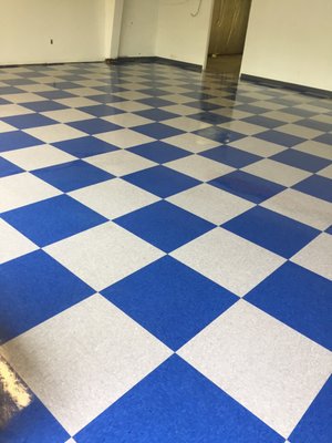 After Floor Stripping and Waxing in Bowie, MD