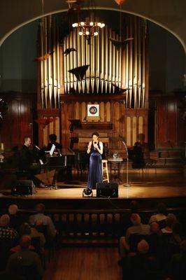 Judy Kuhn performs in historic Dumbarton Church