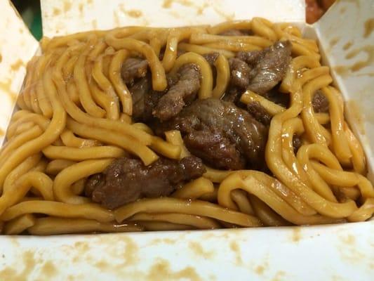 Beef Lo Mein sans veggies