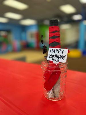 Ninja birthday party decorations!