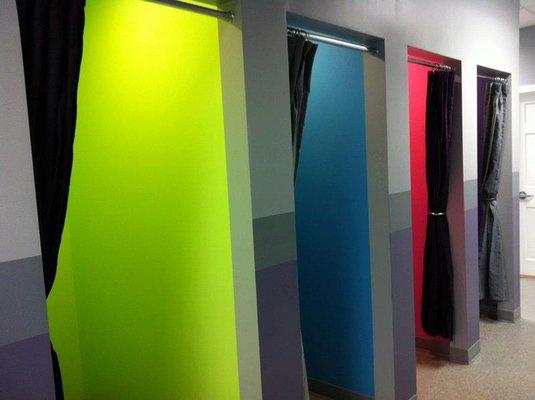 Colorful Changing Rooms