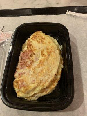 Omelette with American Cheese and Ham