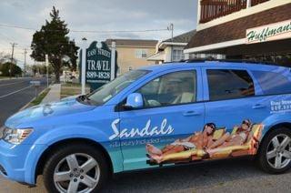 Our Sandals Car, if you see it feel free to stop by, we have brochures on board