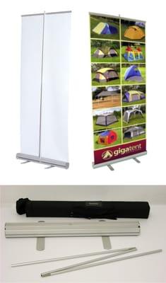 Retractable banner stands, Large format printing