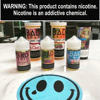 Vape Juice from Bad Drip Bad Blood, Don't Care Bear, and God Nectar @ Artisan Vapor & CBD Burleson