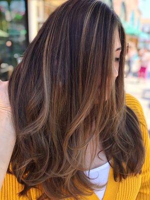 Chocolate and caramel balayage for the win.