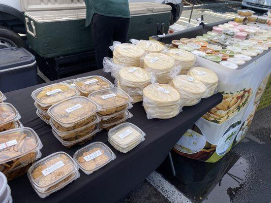 Delicious dips and pita.